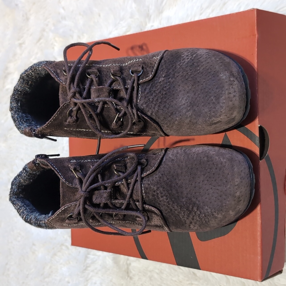 Propet Delaney Brown Suede Leather Hiking Chukka Lace Up Boots with Box 6.5 Wide - Picture 3 of 12